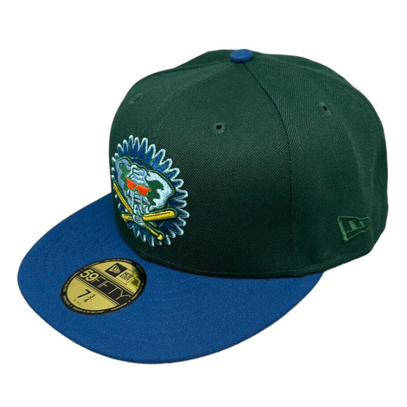New Era 59fifty Oakland Athletics 50th Anniversary Patch‎ Hat Men's Sz 7 3/4 - Picture 3 of 5